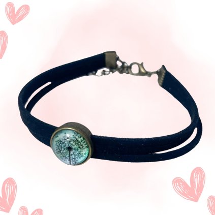 Náramek Koženkový - Pampeliška