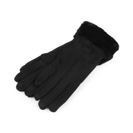 Rukavice s kožešinou - Černé