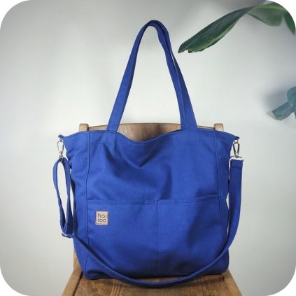 Velká kabelka Lazy s kapsama HAIROO Modrá
