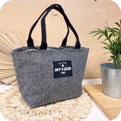 Taška Na Oběd Šedá Malá