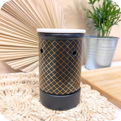 Keramická Aromalampa Černozlatá