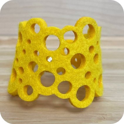 Plstěný Náramek Žlutý