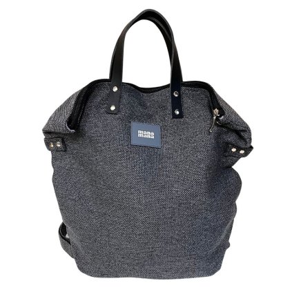 Střední Batoh - Kabelka - 2v1 - Tmavě šedá