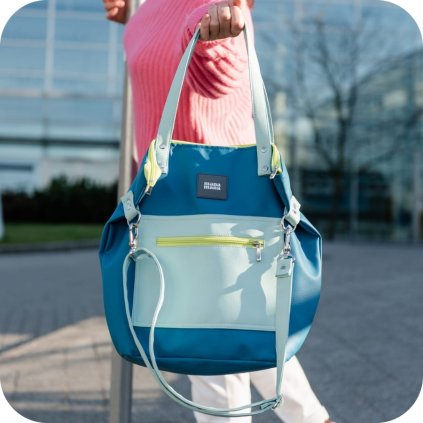 Velká kabelka MANA MANA Modrá/Mátová