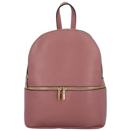 Batoh kožený Růžový