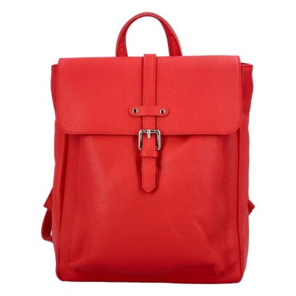 Batoh kožený Červený