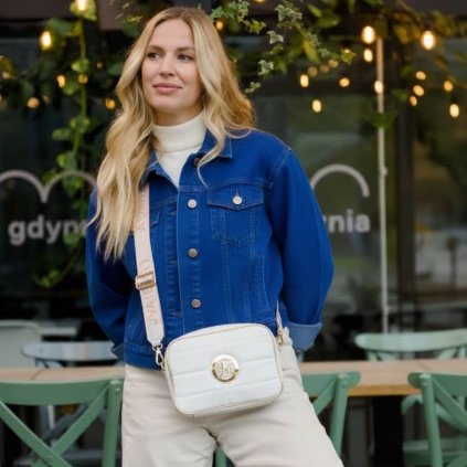 kabelka crossbody elegant bílá danami