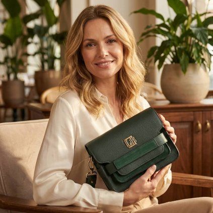 kabelka zelená crossbody danami (2)