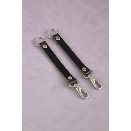 Kožené STRAPS na kočárek - Černá