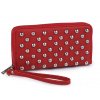Dámská peněženka Červená se cvočky