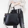 pacco bag black shoulder bag with zipper (2)