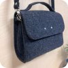 Eco kabelka FELT LABEL - Crossbody Tmavě šedá