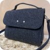 Eco kabelka FELT LABEL - Crossbody Tmavě šedá