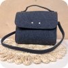 Eco kabelka FELT LABEL - Crossbody Tmavě šedá