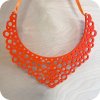 Plstěný Náhrdelník Oranžový
