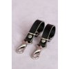 Kožené STRAPS na kočárek - Černá