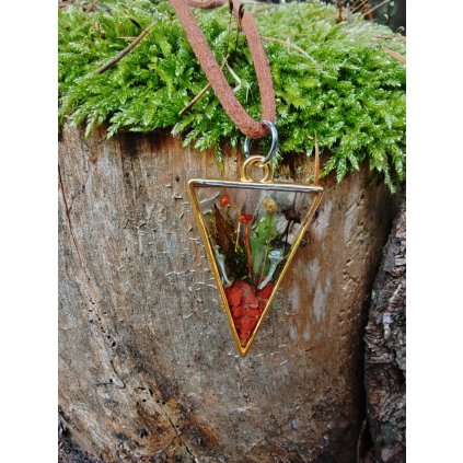 Náhrdelník s houbami a jaspisem