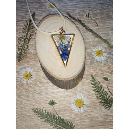 Náhrdelník - Květy a lazurit