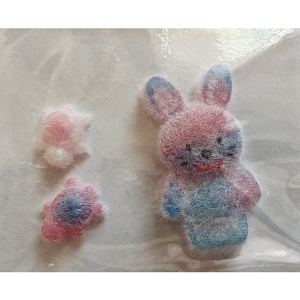 Taba squishy zajíček s želvami s chloupky