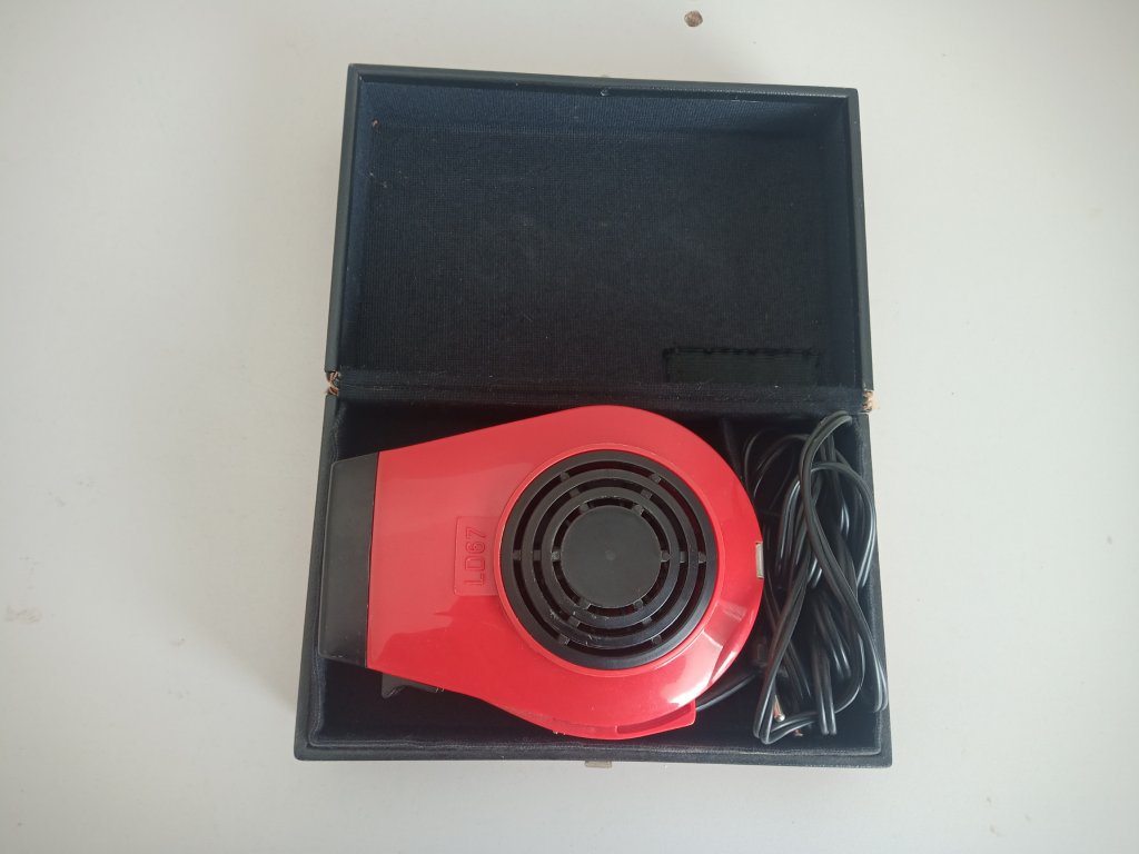 Vintage retro fén AKA LD 67/1 s pouzdrem