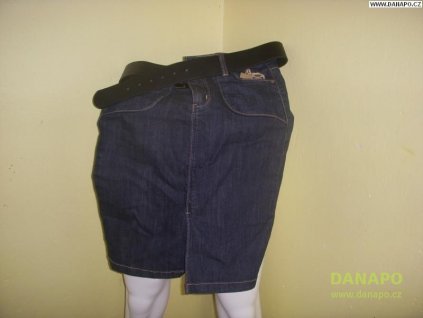 29584 damska jeans sukne modra s