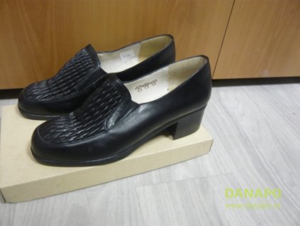 29845 damske mokasina polobotky relaxshoe 6285 cerne 39