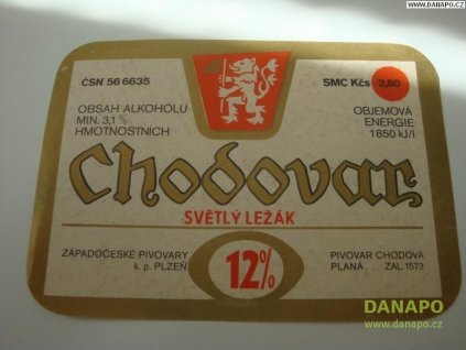 37075 pivni etiketa chodovar svetly lezak 12pr