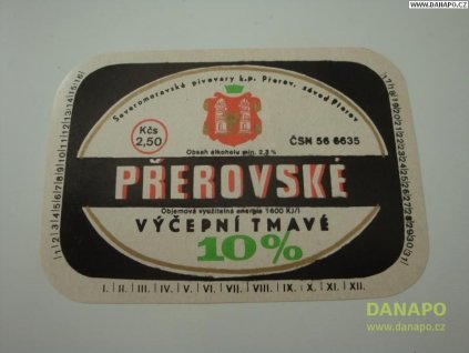 37162 pivni etiketa prerovske vycepni tmave 10pr