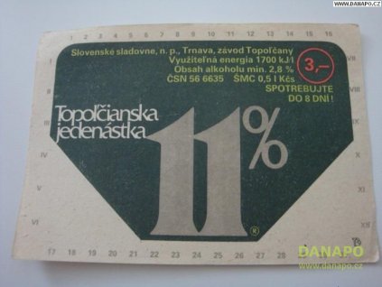 37198 pivni etiketa slovensko 11pr topolcianska