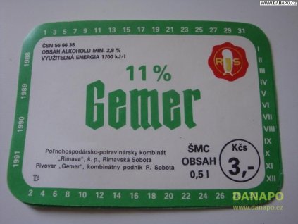 37222 pivni etiketa slovensko gemer 11pr