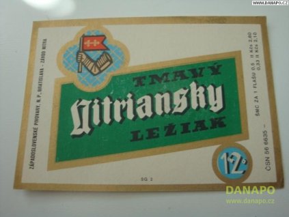 37297 pivni etiketa slovensko nitriansky leziak tmavy