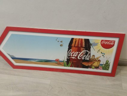 Reklama / reklamní cedule banner šipka Coca cola