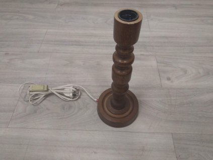 Dřevěná stará lampa / stojan na lampičku