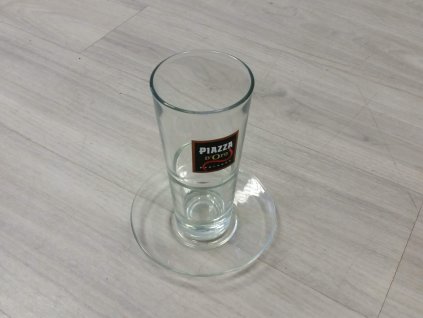 Piazza d´Oro sklenice pro Caffé Latté Macchiato s podšálkem 300 ml