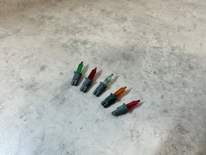 Vánoční žárovky náhradní 5V 0,120A  0,60W barevné