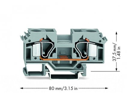 Svorka Wago 2 vodičová průchozí svorka 16 mm2 283-601