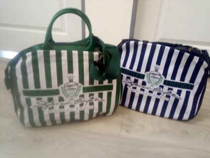 Plážová nákupní taška modrá, zelená