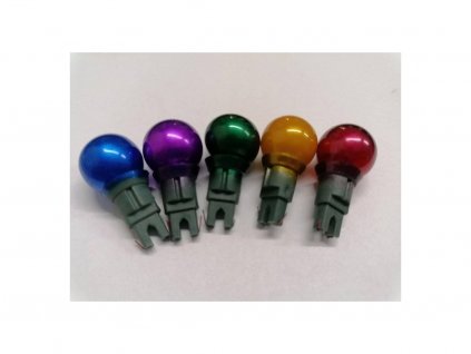 Vánoční žárovky náhradní perly 7V barevné