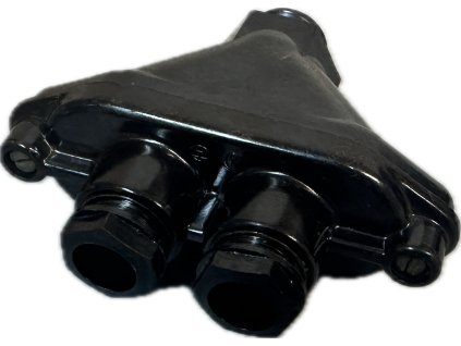 Stará bakelitová vývodka krabice rozdvojka nástěnná rozbočovač