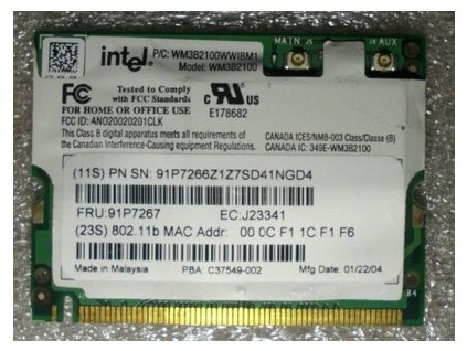Karta WiFi Intel IBM FRU 91P7267 T40 T41 T42 T43[1]