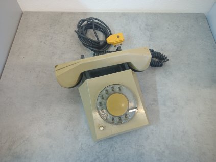 Retro pevný telefon - starý stolní vytáčení TESLA - Stropkov AS10