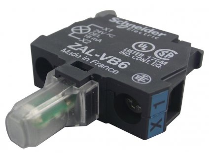 Signalizační hlavice signálka ZAL-VB6 Modrá objímka pro hlavu Ø22 integrovaná LED 24 V