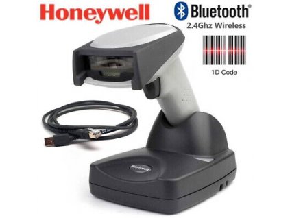 Honeywell 3820SR0C0B 0FA0E Wireless 1D Barcode Scanner w Cradle[1]