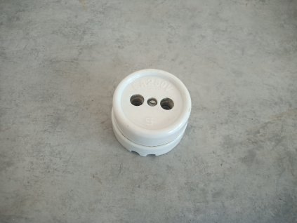 Krásná stará porcelánová zásuvka - RETRO