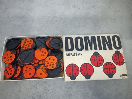 Retro společenská hra " Domino Berušky "