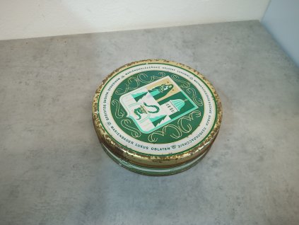 Retro plechovka Kolonáda Mariánsko lázeňské oplatky