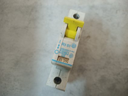 1F Jednofázový jistič SEZ RI 51 B 25A 230 V /400 V