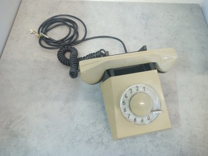 Retro pevný telefon - starý stolní vytáčení TESLA - Stropkov AS20