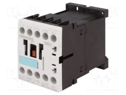 Stykač s 3NO kontakty 9A 24V DC SIEMENS Sirius 01E 3RT1016-1BB42