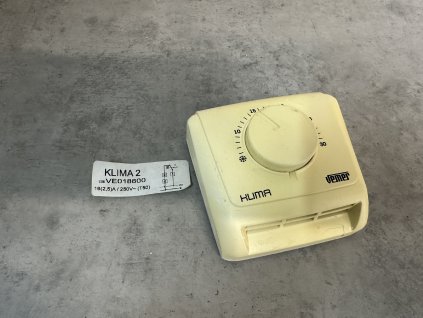 Mechanický termostat na stěnu Vemer Klima 2 16A 250V